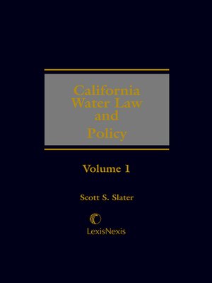 cover image of California Water Law and Policy